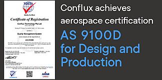 Conflux achieves Aerospace Certification AS9100D