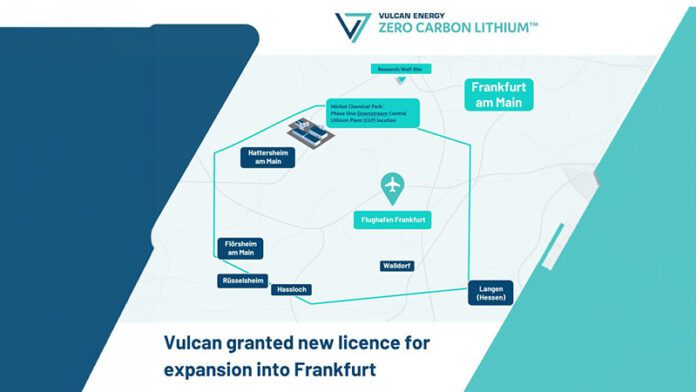 Vulcan granted a new exploration license in Germany