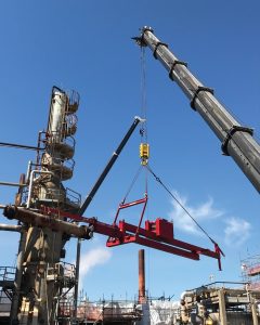 Figure 5 - Exchanger rigging and installation