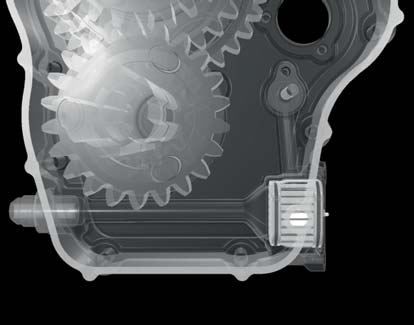 The Conflux Cartridge shown in automotive gearbox application.