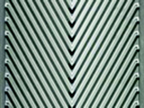 Low angle corrugation plate pattern. Low angle corrugation plate pattern.