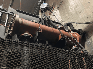 Shell and tube heat exchanger. Image courtesy of Saxon Company.