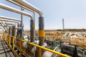 Processing plant at ENI’s Argo Cassiopea offshore gas field in Sicily, Italy.