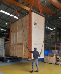 A crucial step for smooth transportation: loading with precision and care. Photo courtesy of Arsopi Thermal.