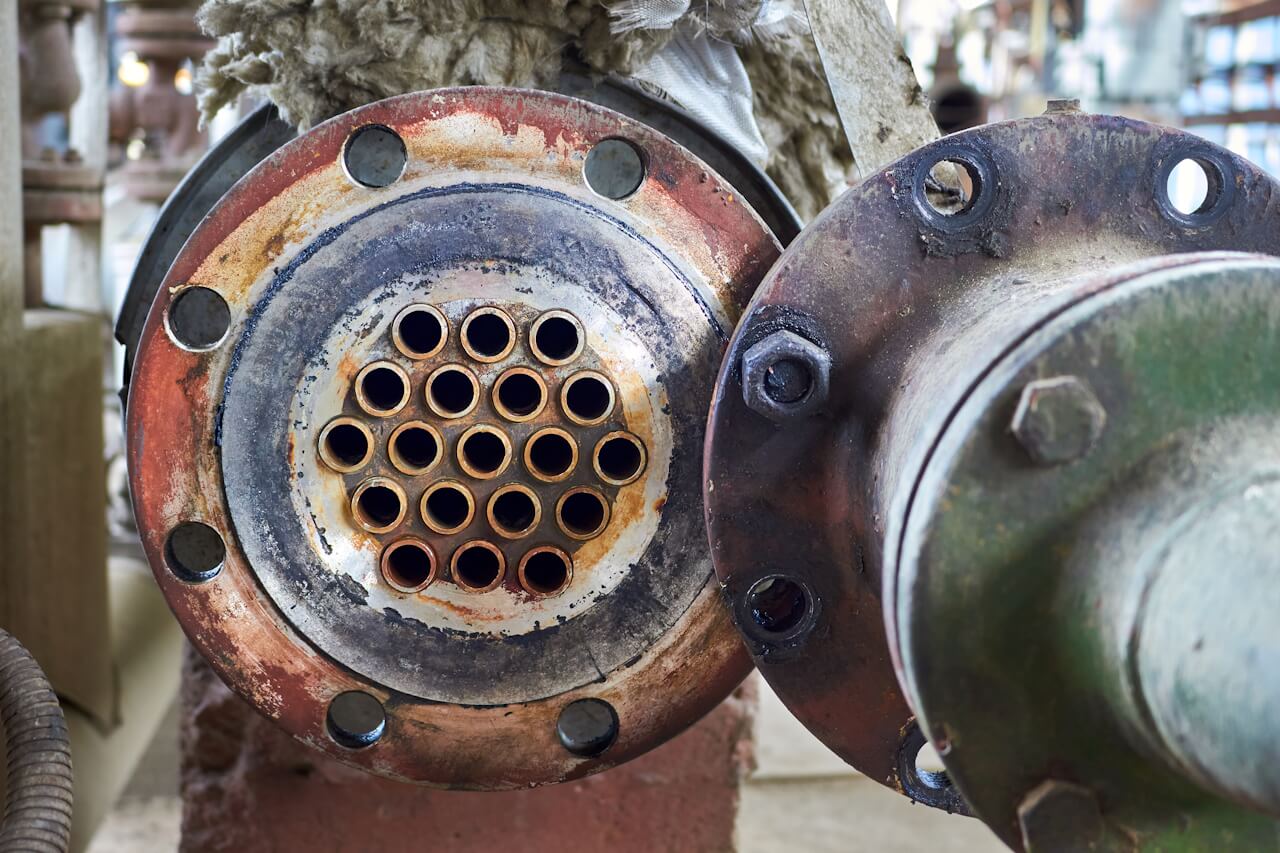 Unchecked corrosion can lead to premature failure of heat exchangers, necessitating costly repairs or replacements and disrupting industrial processes. Photo: Dreamstime
