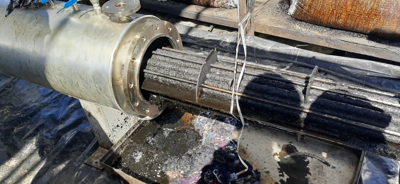 Figure 11. Example of fouling in shell side.
