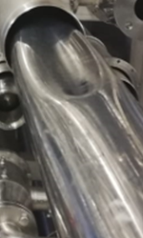 Figure 14. Collapse of a pipe due to freezing of retained water.