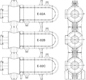 Figure 3. Configuration of E-02A/B/C at site.