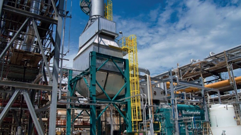 Urea-based CataStak SCR installation. 110,000 lb/hr trailer-mounted rental boiler with urea-based CataStak SCR system. Urea-based CataStak SCR installation. 110,000 lb/hr trailer-mounted rental boiler with urea-based CataStak SCR system.