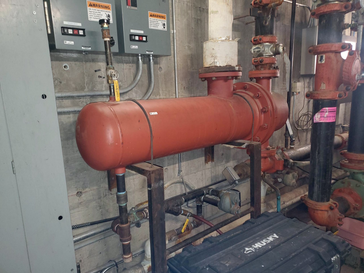 Heat exchangers transfer heat between a source and a working fluid.